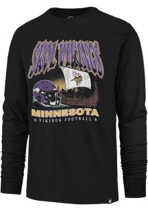 47 Minnesota Vikings Black Regional Franklin Long Sleeve Fashion T Shirt