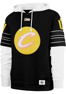 47 Cleveland Cavaliers Mens Black City Edition High Post Cornerback Fashion Hood