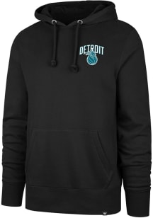 47 Detroit Pistons Mens Black City Edition Jab Step Headline Long Sleeve Hoodie