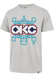 47 Oklahoma City Thunder Grey City Edition Played Up Franklin Short Sleeve Fashion T Shirt
