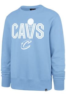 47 Cleveland Cavaliers Mens Blue City Edition 2024 Long Sleeve Crew Sweatshirt