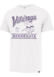 47 Minnesota Vikings White White Out Fly By Franklin Short Sleeve Fashion T Shirt