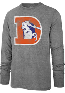 47 Denver Broncos Grey Imprint Match Long Sleeve Fashion T Shirt