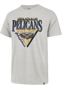 47 New Orleans Pelicans Grey Court Speed Franklin Short Sleeve Fashion T Shirt