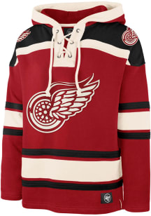 47 Detroit Red Wings Mens Red Superior Lacer Fashion Hood