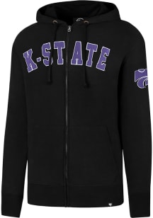 47 K-State Wildcats Mens Black Striker Long Sleeve Zip Fashion