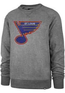 47 St Louis Blues Mens Grey Imprint Match Long Sleeve Fashion Sweatshirt