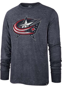 47 Columbus Blue Jackets Navy Blue Match Long Sleeve Fashion T Shirt