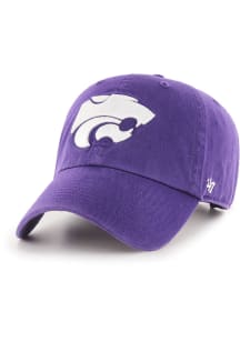 47 K-State Wildcats Power Cat Clean Up Adjustable Hat - Purple