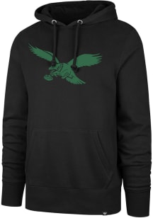 47 Philadelphia Eagles Mens Black Pop Imprint Headline Long Sleeve Hoodie