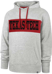 47 Texas Tech Red Raiders Mens Grey Chest Pass Long Sleeve Hoodie