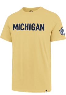 47 Michigan Wolverines Gold Franklin Fieldhouse Edition Short Sleeve Fashion T Shirt
