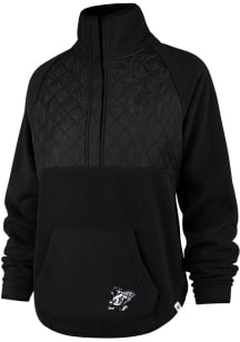 47 K-State Wildcats Womens Black Vail Qtr Zip