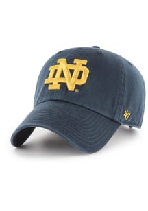 47 Notre Dame Fighting Irish Logo Clean Up Adjustable Hat - Navy Blue