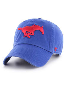 47 SMU Mustangs Clean Up Adjustable Hat - Blue