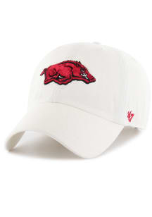 47 Arkansas Razorbacks Clean Up Adjustable Hat - White