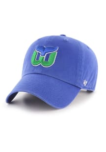 47 Hartford Whalers HARTFORD WHALERS VINTAGE ROYAL 47 CLEAN UP Adjustable Hat - Blue