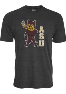 Blue 84 Arizona State Sun Devils Black Triblend Upperclass Short Sleeve Fashion T Shirt