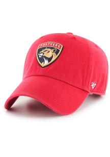 47 Florida Panthers Clean Up Adjustable Hat - Red