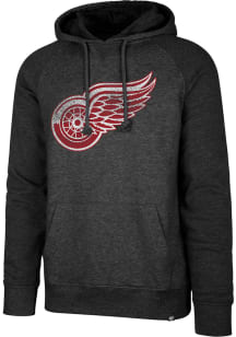 47 Detroit Red Wings Mens Black Match Raglan Fashion Hood