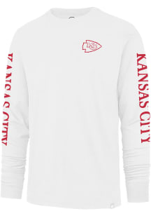 47 Kansas City Chiefs White Triple Threat Franklin Long Sleeve Fashion T Shirt