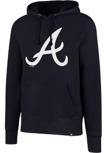 47 Atlanta Braves Mens Navy Blue Imprint Headline Long Sleeve Hoodie