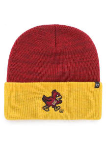 47 Iowa State Cyclones Red 2T Brain Freeze Cuff Mens Knit Hat