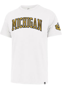 47 Michigan Wolverines White Franklin Fieldhouse Collection Short Sleeve Fashion T Shirt