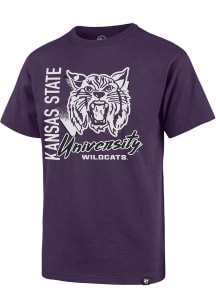47 K-State Wildcats Youth Purple Side Arm Short Sleeve T-Shirt