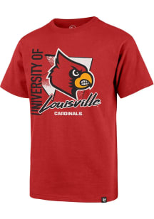 47 Louisville Cardinals Youth Red Side Arm Short Sleeve T-Shirt