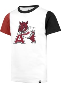 47 Arkansas Razorbacks Youth White Super Two Short Sleeve Fashion T-Shirt