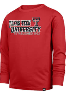 47 Texas Tech Red Raiders Youth Red Overshift Long Sleeve T-Shirt