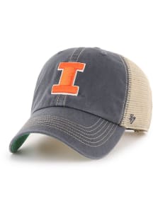 47 Illinois Fighting Illini Trawler Clean Up Adjustable Hat - Navy Blue