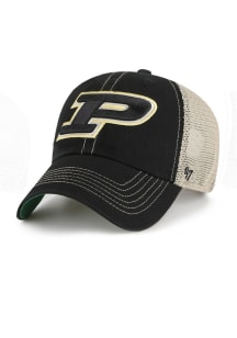 47 Purdue Boilermakers Trawler Clean Up Adjustable Hat - Black