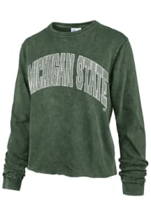 47 Michigan State Spartans Womens Green Avon Vintage LS Tee