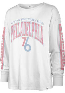 47 Philadelphia 76ers Womens White Statement LS Tee
