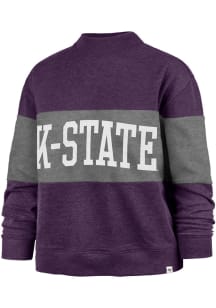 47 K-State Wildcats Womens Grey Kinsey Crew Sweatshirt