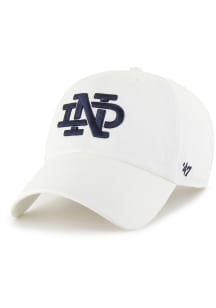 47 Notre Dame Fighting Irish Clean Up Adjustable Hat - White