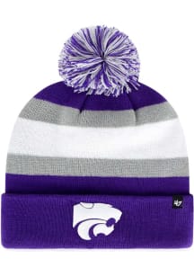 47 K-State Wildcats Purple Breakaway Cuff Mens Knit Hat