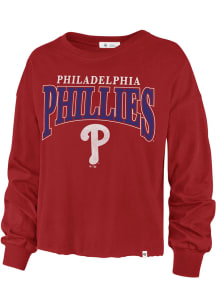47 Philadelphia Phillies Womens Red Parkway LS Tee