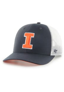 47 Illinois Fighting Illini Strap Trucker Adjustable Hat - Navy Blue
