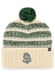 47 Michigan State Spartans Ivory Tavern Cuff Mens Knit Hat