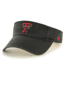 47 Texas Tech Red Raiders Mens Black Clean Up Adjustable Visor