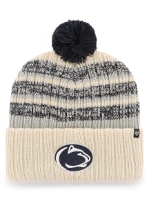 47 Penn State Nittany Lions Ivory Tavern Cuff Mens Knit Hat
