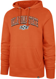47 Oklahoma State Cowboys Mens Orange Double Decker Headline Long Sleeve Hoodie