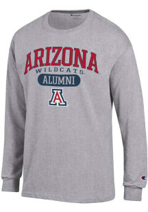 Champion Arizona Wildcats Grey Alumni Pill Jersey Long Sleeve T Shirt