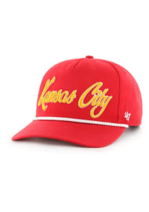 47 Kansas City Chiefs Overhand Script Hitch Adjustable Hat - Red