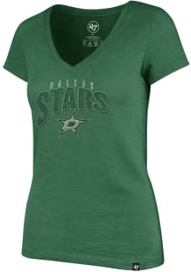 47 Dallas Stars Womens Kelly Green Scrum Short Sleeve T-Shirt