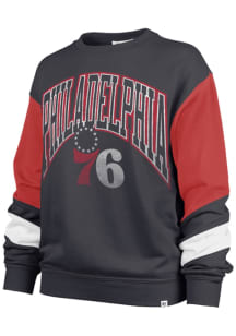 47 Philadelphia 76ers Womens Navy Blue Nova Crew Sweatshirt