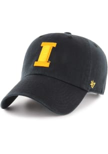 47 Iowa Hawkeyes Clean Up Classic Adjustable Hat - Black
